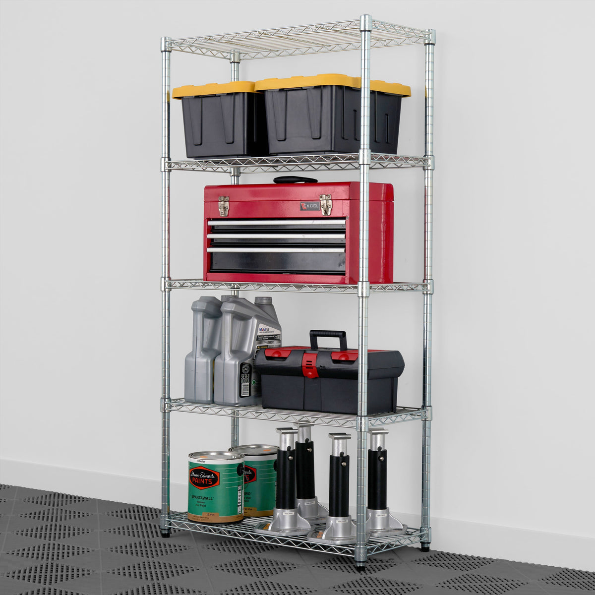 14’’ x 30’’ x 60’’ 5-Tier Wire Rack - Wire Shelving