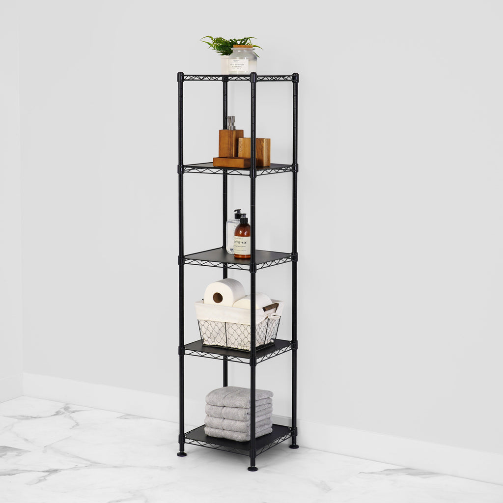 14’’ x 14’’ x 60’’ 5-Tier Wire Rack - Wire Shelving