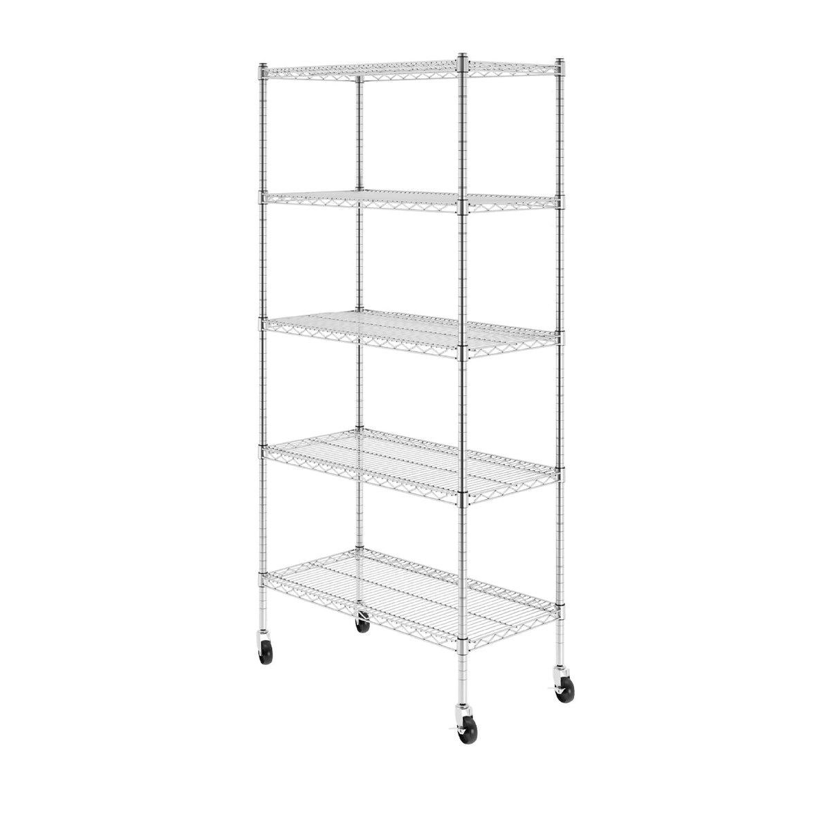 18’’ x 36’’ x 72’’ 5-Tier Wire Rack - Wire Shelving