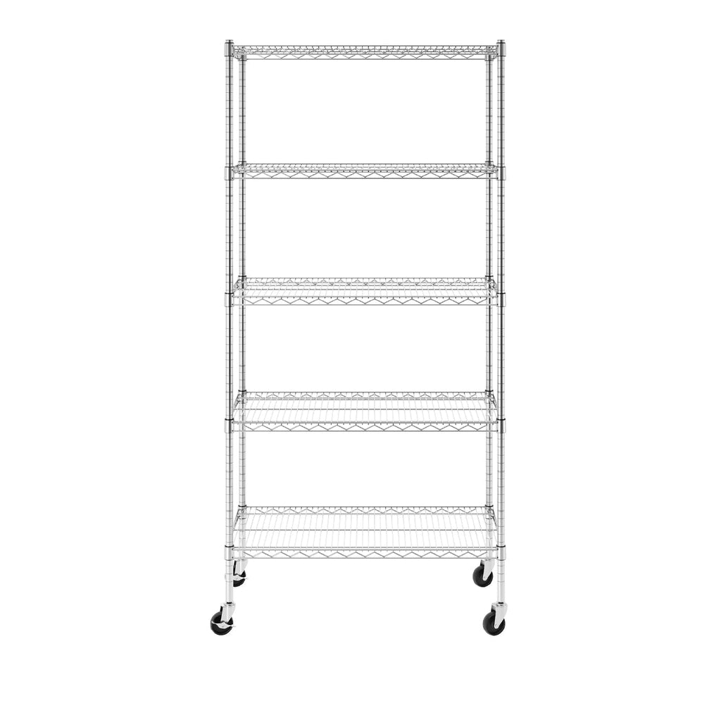 18’’ x 36’’ x 72’’ 5-Tier Wire Rack - Wire Shelving