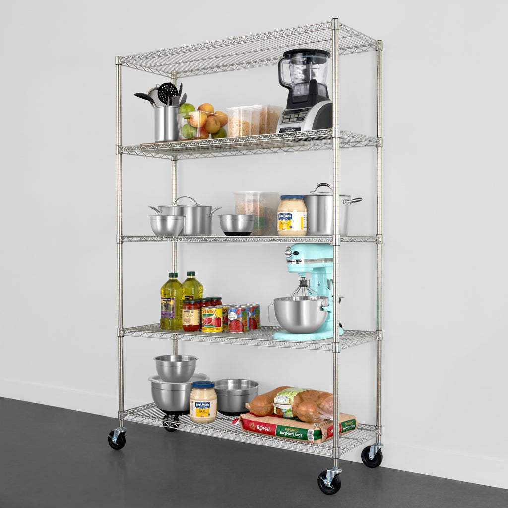 18’’ x 48’’ x 72’’ 5-Tier Wire Rack - Wire Shelving