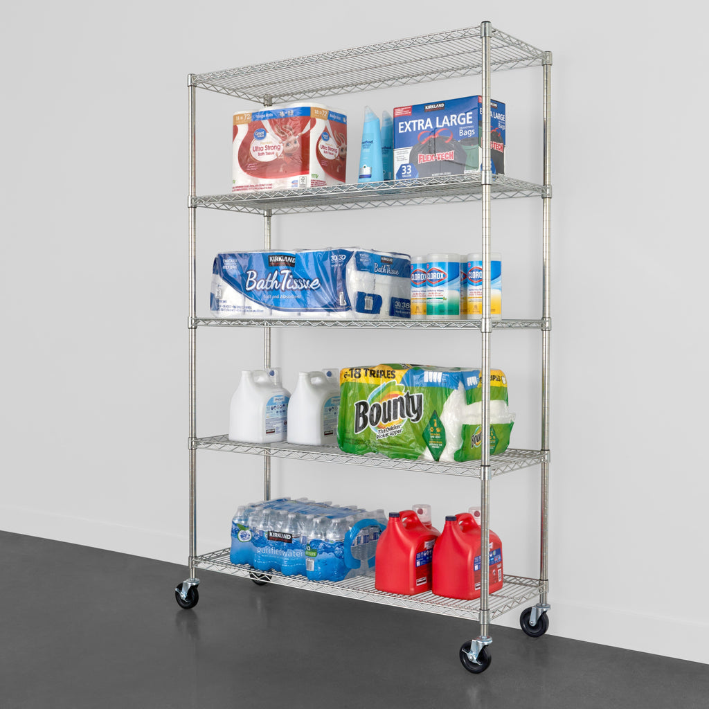 18’’ x 48’’ x 72’’ 5-Tier Wire Rack - Wire Shelving
