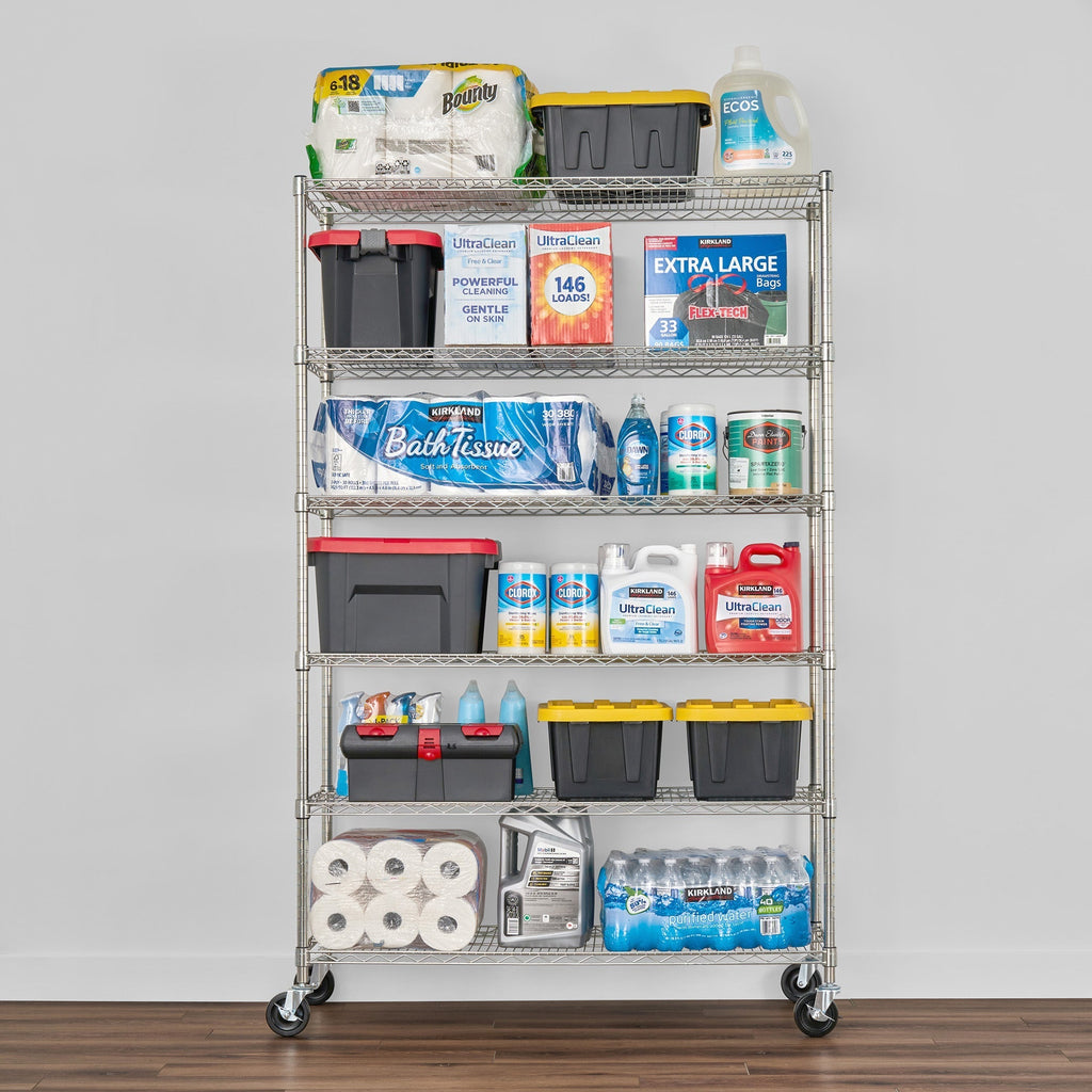 18’’ x 48’’ x 72’’ 6-Tier Wire Rack - Wire Shelving