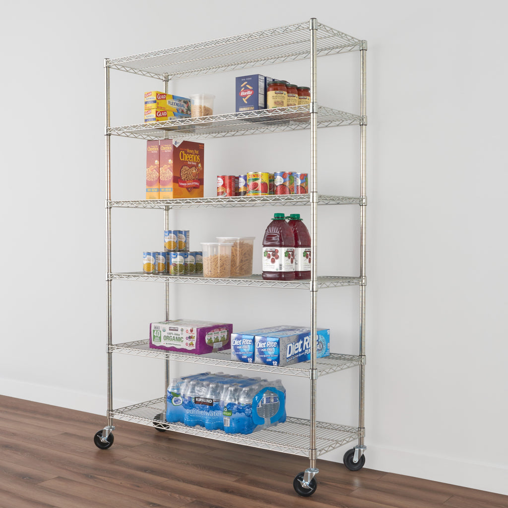18’’ x 48’’ x 72’’ 6-Tier Wire Rack - Wire Shelving