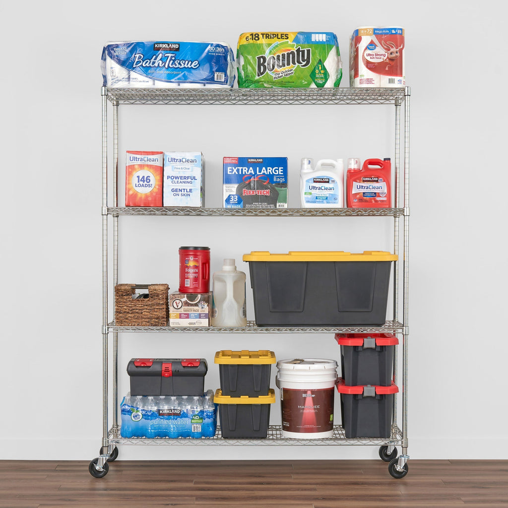 18’’ x 60’’ x 72’’ 4-Tier Wire Rack - Wire Shelving