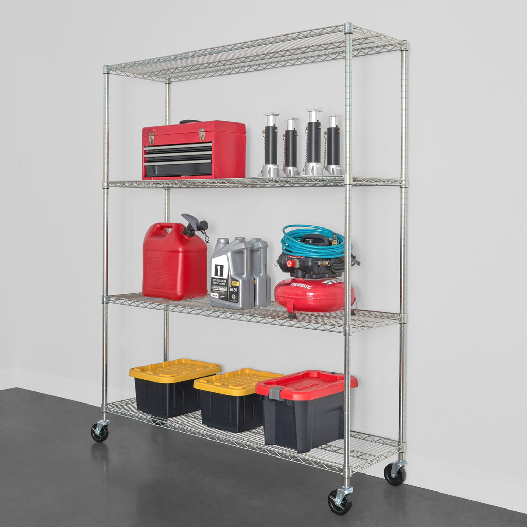 18’’ x 60’’ x 72’’ 4-Tier Wire Rack - Wire Shelving