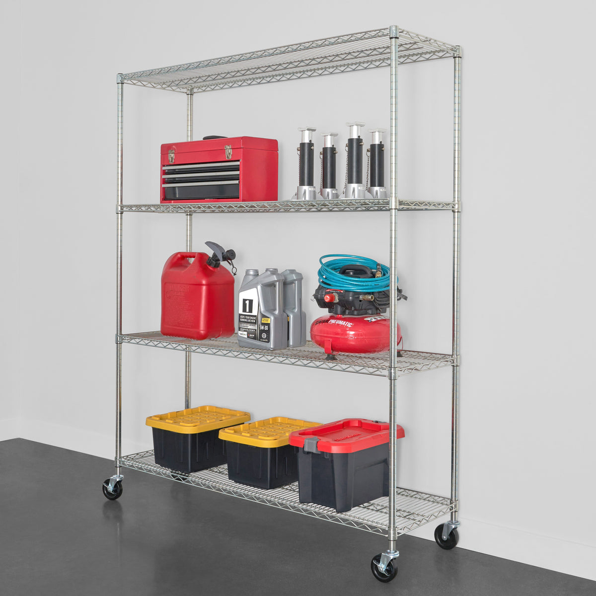 18’’ x 60’’ x 72’’ 4-Tier Wire Rack - Wire Shelving