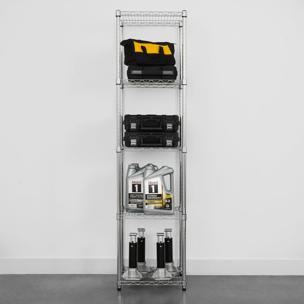 18’’ x 18’’ x 72’’ 5-Tier Wire Rack - Wire Shelving