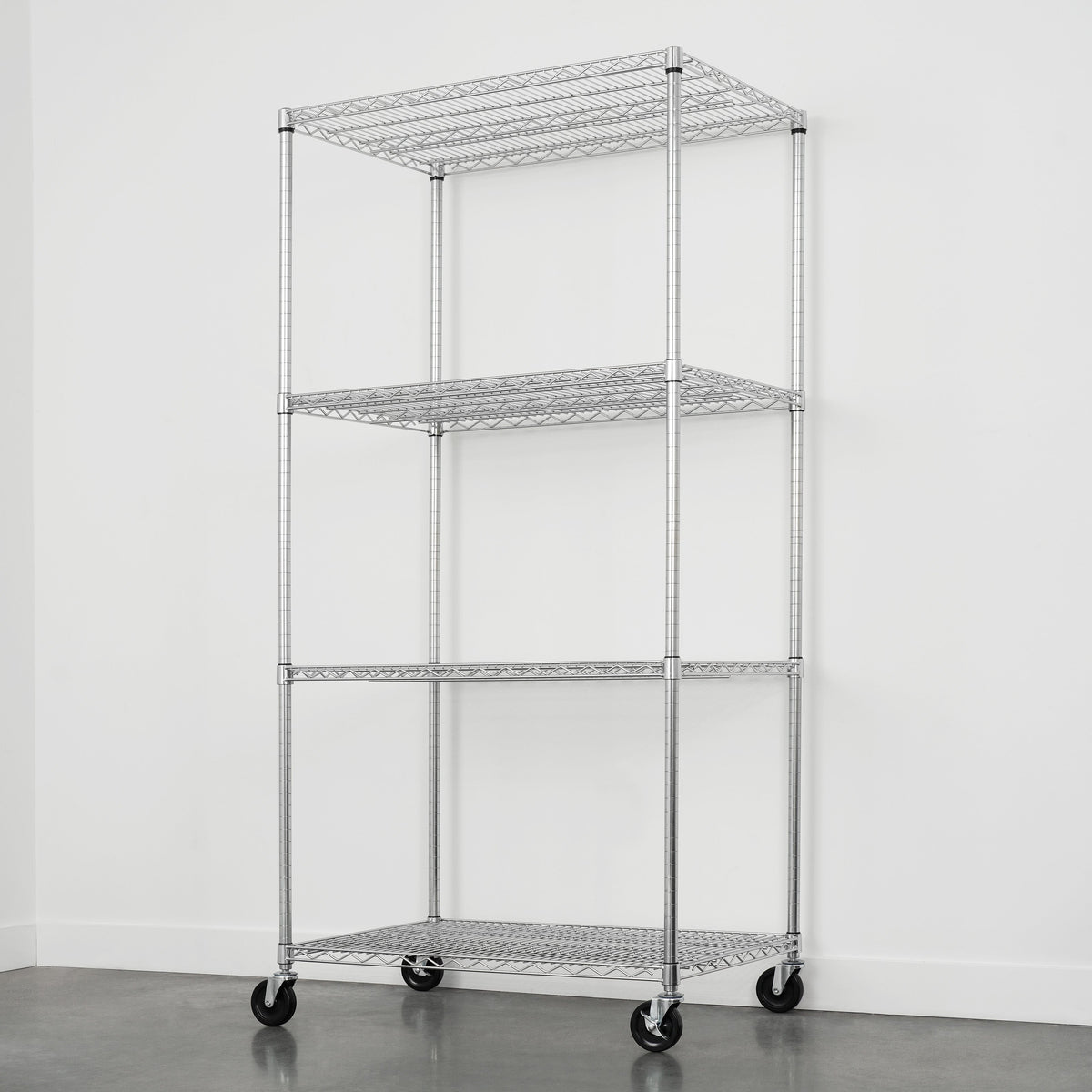 24’ x 36’ 72’ 4 - Tier Wire Rack - Shelving
