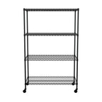 24’’ x 48’’ x 72’’ 4-Tier Wire Rack - Black - Wire Shelving