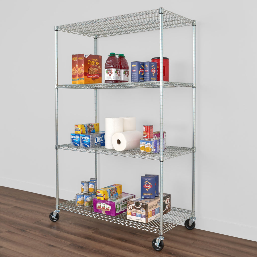 24’’ x 48’’ x 72’’ 4-Tier Wire Rack - Wire Shelving