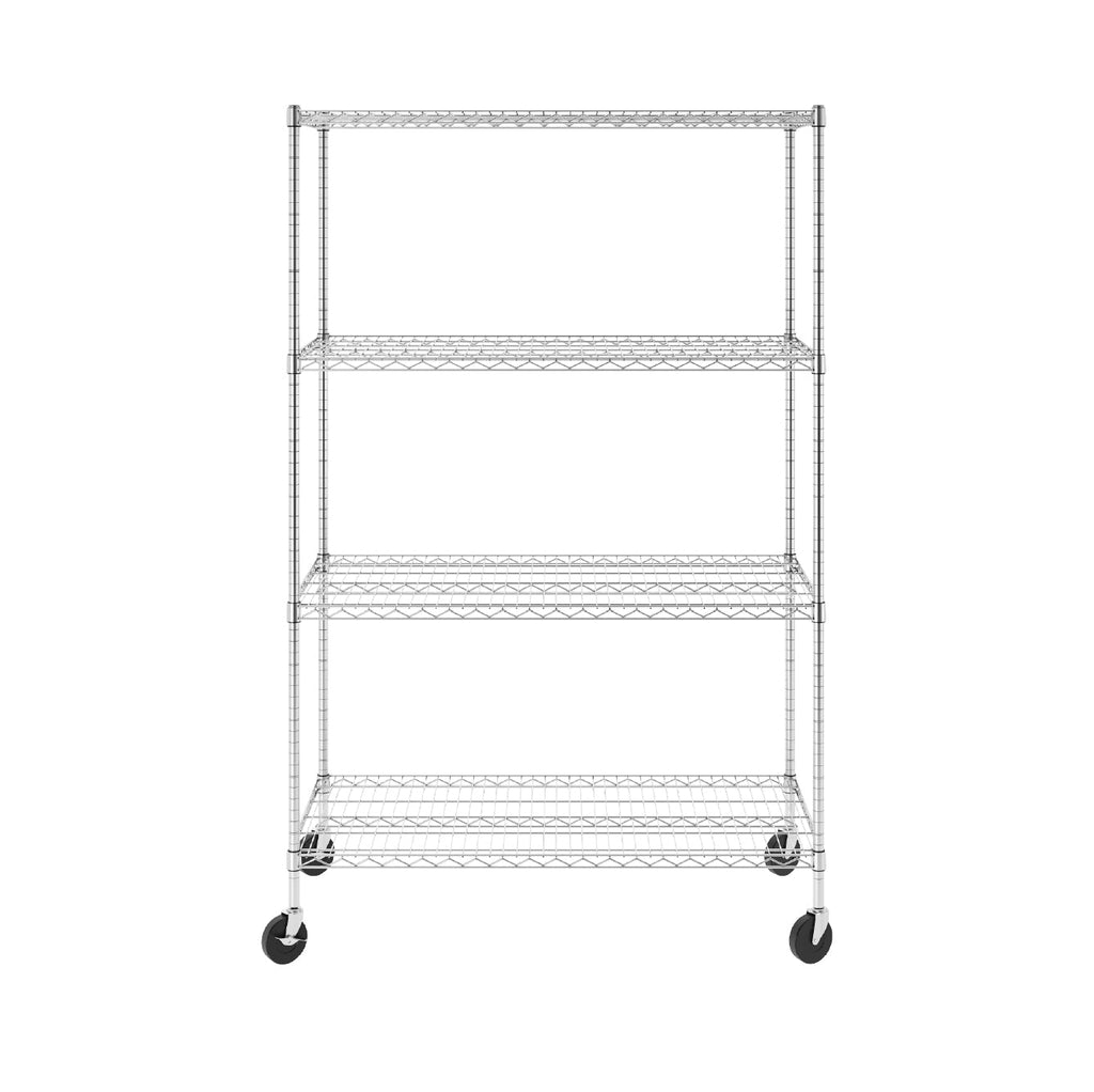 24’’ x 48’’ x 72’’ 4-Tier Wire Rack - Wire Shelving