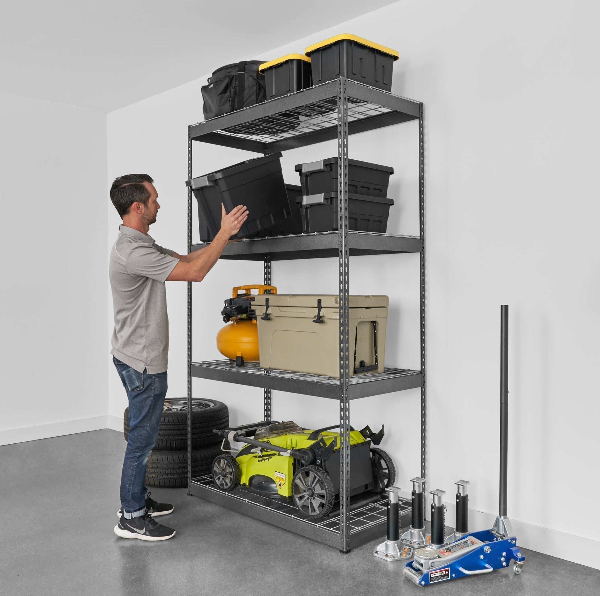24’’ x 48’’ x 84’’ Heavy-Duty Garage Shelving - Heavy Duty