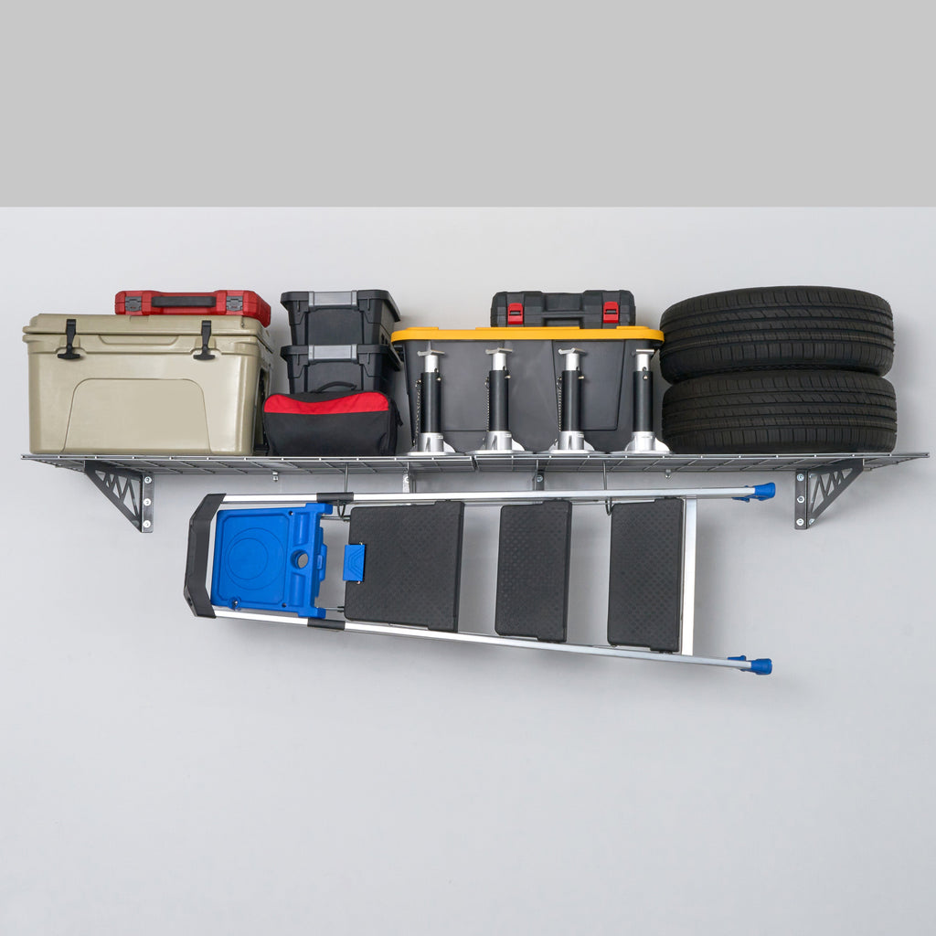 24’’ x 48’’ Wall Shelves Combo (Four Pack with Hooks)