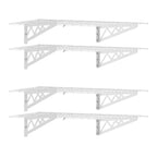 24’’ x 48’’ Wall Shelves Combo (Four Pack with Hooks)