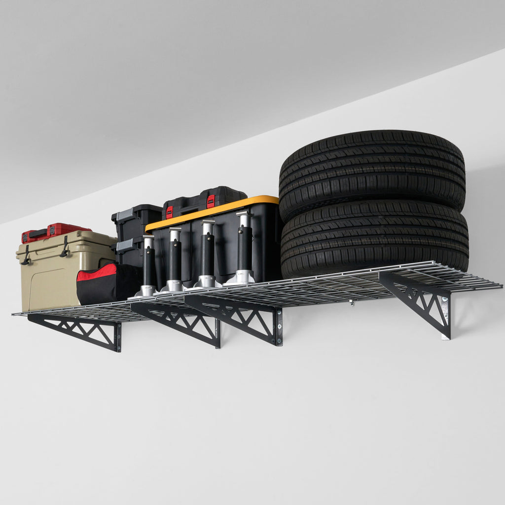 24’’ x 48’’ Wall Shelves Combo (Four Pack with Hooks)