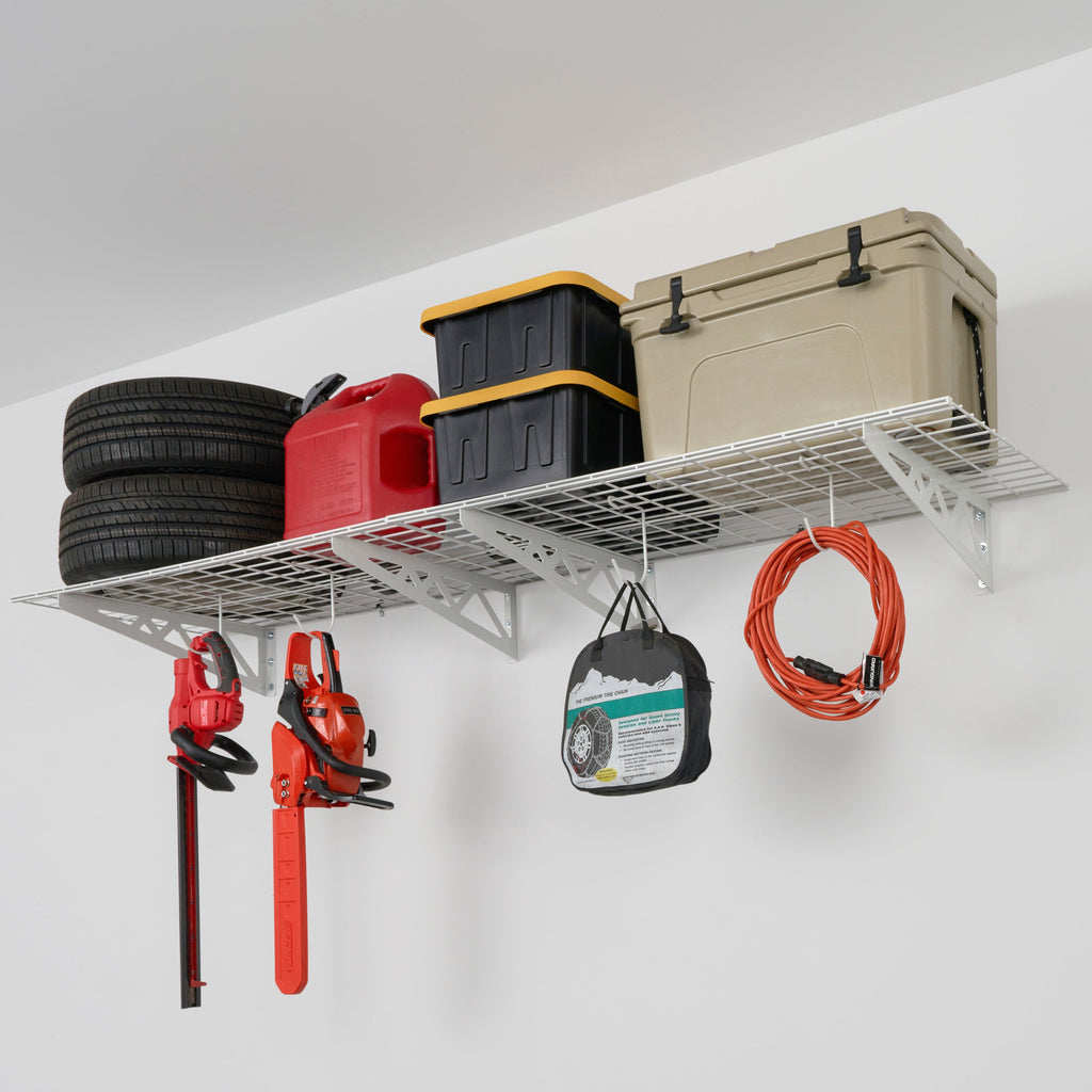 24’’ x 48’’ Wall Shelves (Two Pack with Hooks) - Wall