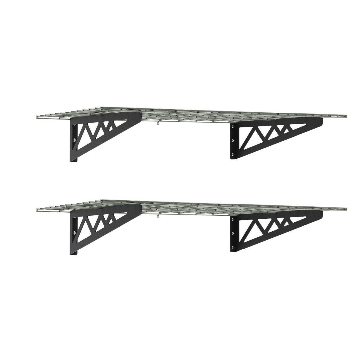 24’’ x 48’’ Wall Shelves (Two Pack with Hooks) - Wall