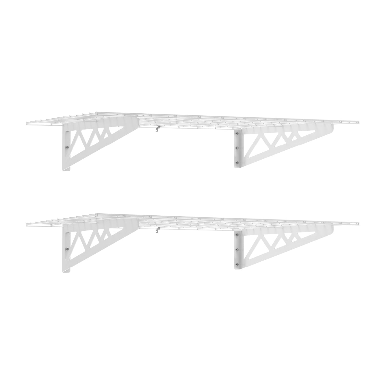 24’’ x 48’’ Wall Shelves (Two Pack with Hooks) - Wall