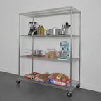 24’’ x 60’’ x 72’’ 4-Tier Wire Rack - Wire Shelving