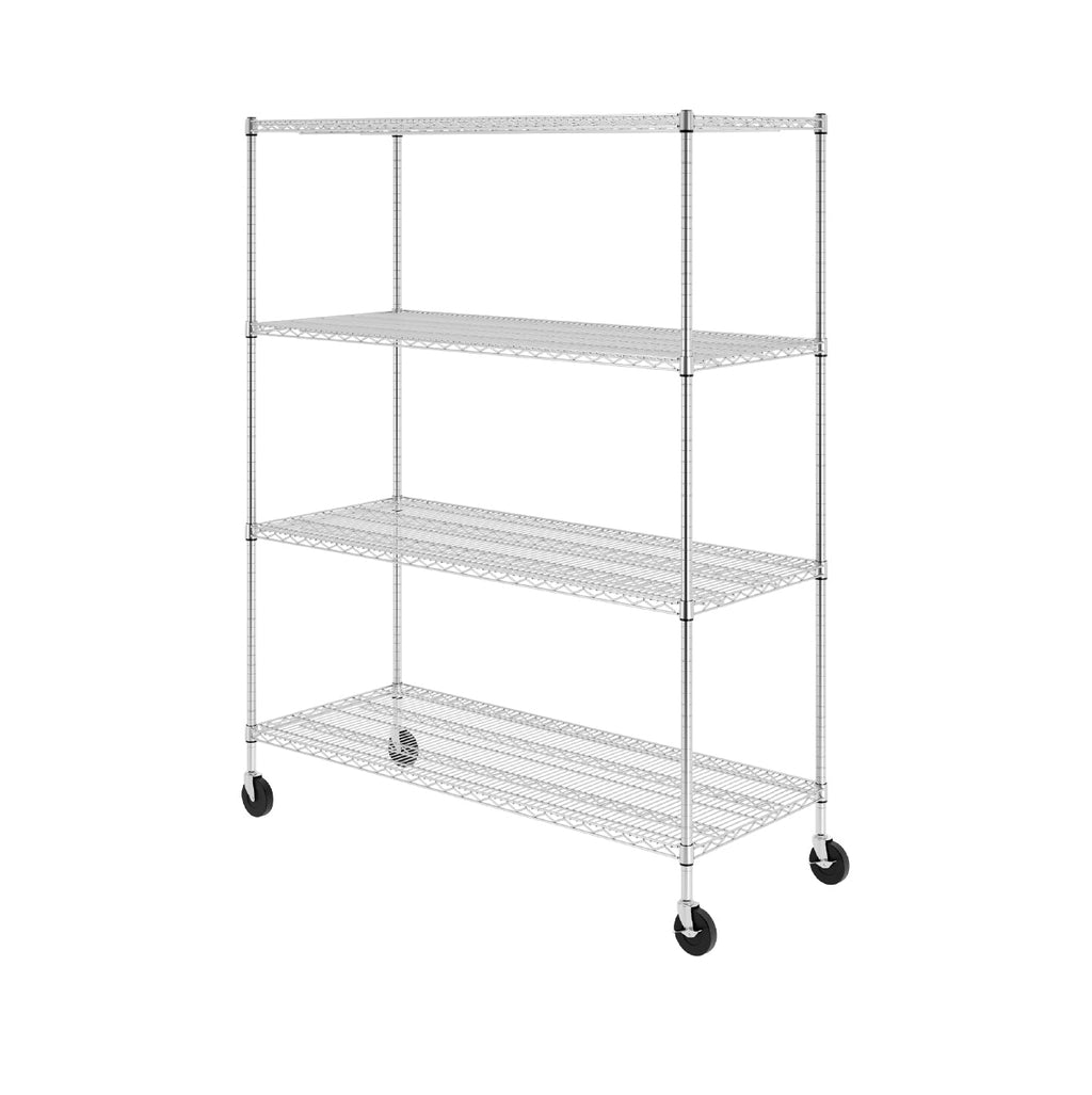 24’’ x 60’’ x 72’’ 4-Tier Wire Rack - Wire Shelving
