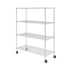 24’’ x 60’’ x 72’’ 4-Tier Wire Rack - Wire Shelving