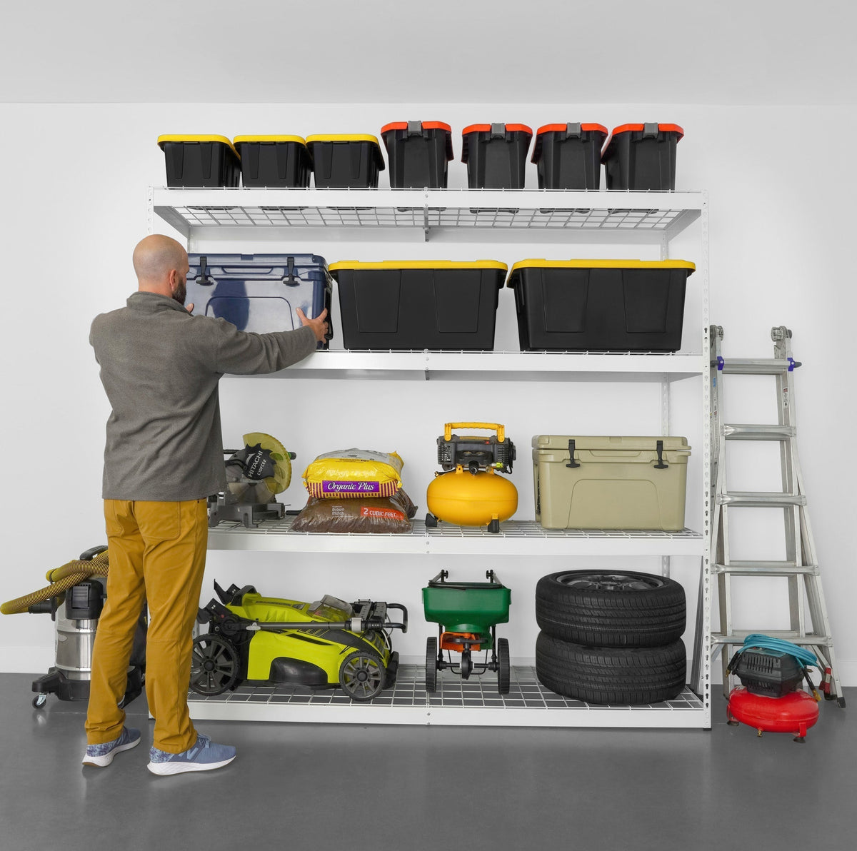 24’’ x 92’’ x 84’’ Heavy-Duty Garage Shelving - Heavy Duty