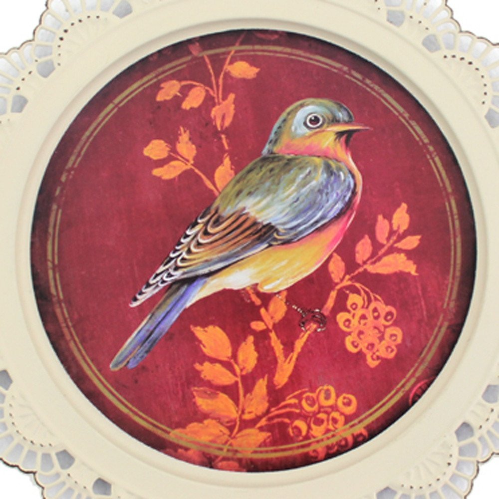 Set of Four Brown And White Bird No Entertainment No Food & Beverage No Fantasy & Sci-Fi Flower Metal No People Circle No Spiritual & Religious
