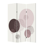 72" Green Canvas Folding Three Panel Screen Room Divider