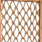 69" Natural Solid Wood Panel Screen Room Divider