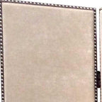 84" Tan Fabric Folding Four Panel Screen Room Divider