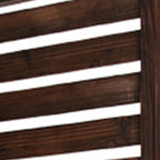 72" Brown Solid Wood Panel Screen Room Divider