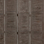 84" Black Wood Folding Four Panel Screen Room Divider