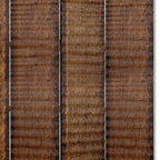 84" Brown Wood Folding Four Panel Screen Room Divider