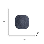 29" X 29" X 2" Gray, Sandstone, Ribbed, Square - Wall Decor