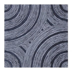 13" X 13" X 2" Gray Lined, Square - Wall Decor