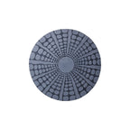19" X 19" X 2" Sandstone, Fine Polished, Round With Stardust Pebble Finish - Wall Decor