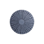 19" X 19" X 2" Sandstone, Fine Polished, Round With Stardust Pebble Finish - Wall Decor