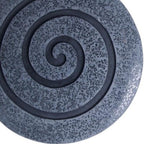 14" X 14" X 2" Gray Round Modern Spiral Wall Art