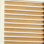 67" Natural Solid Wood Panel Screen Room Divider