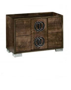 20" Walnut Wood Nightstand