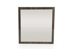 41" Gray Square Wood Framed Accent Mirror