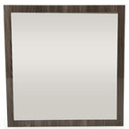 41" Gray Square Framed Mounted Accent Mirror