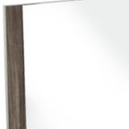 41" Ebony Wood Framed Mounted Dresser Mirror