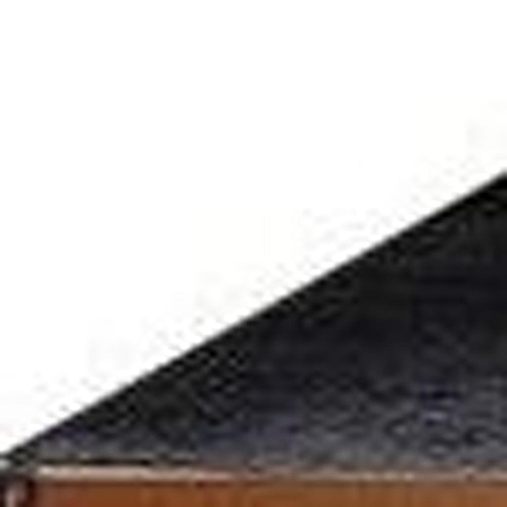 95" Black and Gold Wood Pedestal Base Dining Table