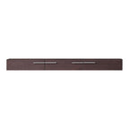 59" Brown Solid Wood Sideboard with Glass Doors