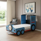 Steel Twin Red White and Blue Bed