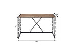 48" Brown and Black Computer Desk