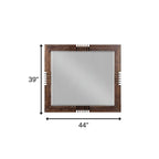 Reclaimed Oak Finish Rectangular Mirror