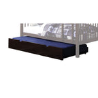 Espresso Solid Wood Twin Bed Frame With Trundle
